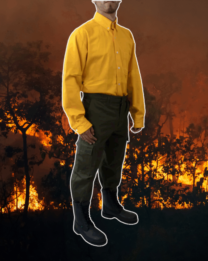 Uniforme para combatientes contra incendios forestales. 3